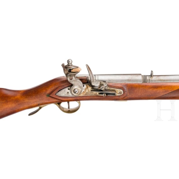 A military decoration rifle in the English style of circa 1820, 20th century.