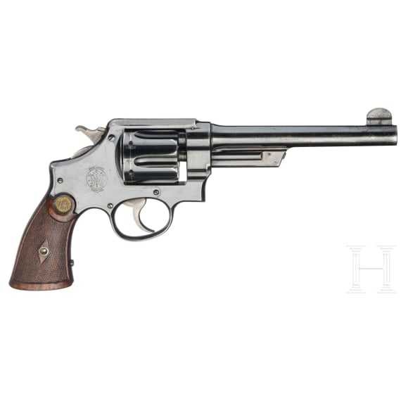 A Smith & Wesson ,455 Mark II Hand Ejector 1st Model