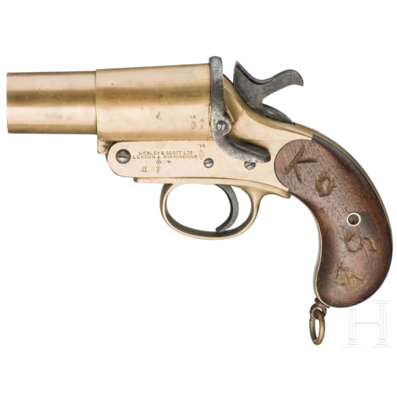 A Webley & Scott Mk III Flare Gun