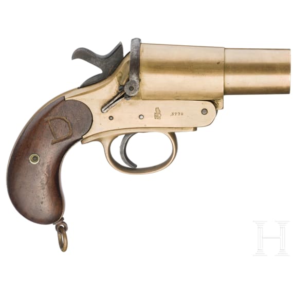 A Webley & Scott Mk III Flare Gun