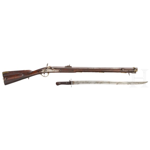A J&auml;gerb&uuml;chse M 1807/41/51, with bayonet