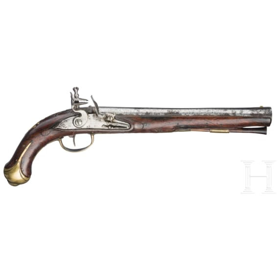 Marinepistole mit Tromblonlauf, um 1750