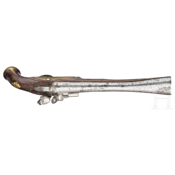 Marinepistole mit Tromblonlauf, um 1750