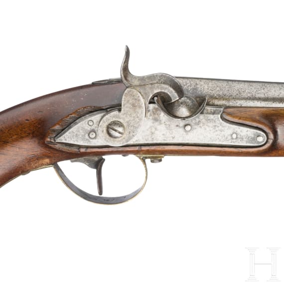 Aptierte Infantrie-Offizierspistole M 1798, um 1840