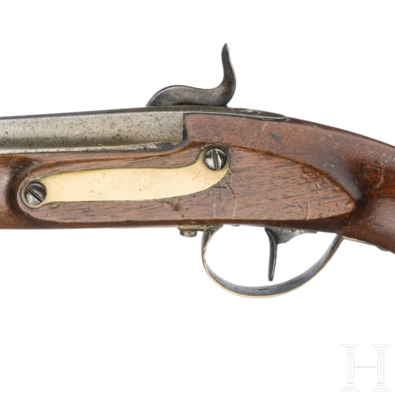 Aptierte Infantrie-Offizierspistole M 1798, um 1840
