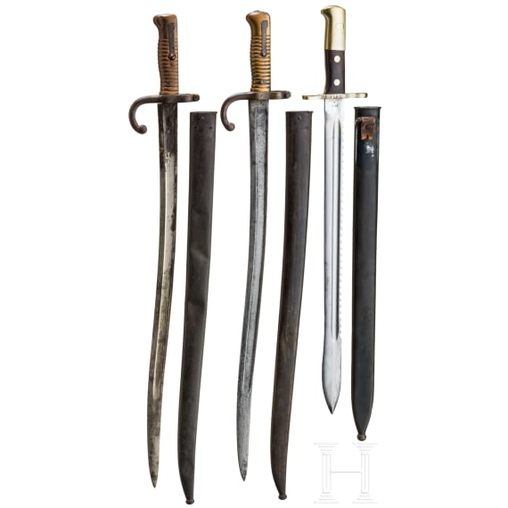 Three bayonets, France and Switzerland