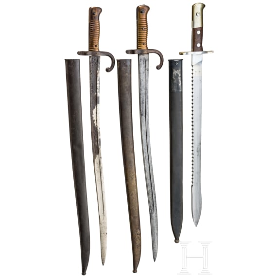Three bayonets, France and Switzerland