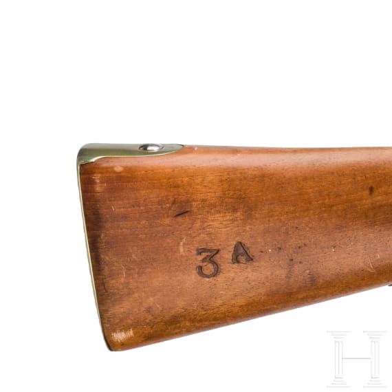 A flintlock cavalry carbine with hinged ramrod, circa 1800