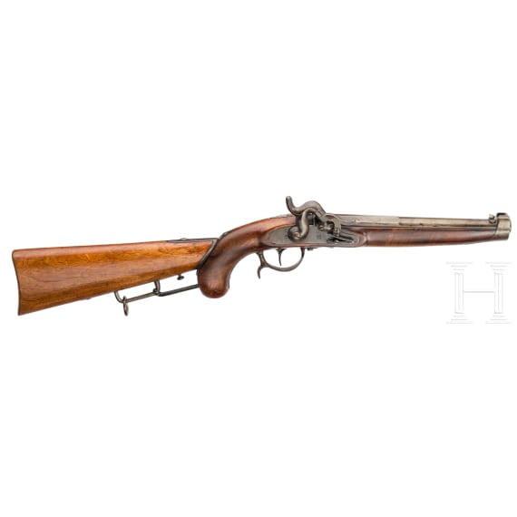 Hamburg - A percussion carbine pistol M 1855/56