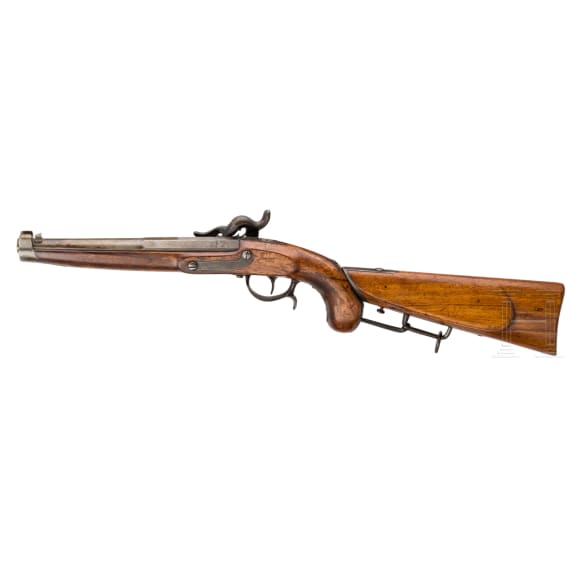 Hamburg - A percussion carbine pistol M 1855/56
