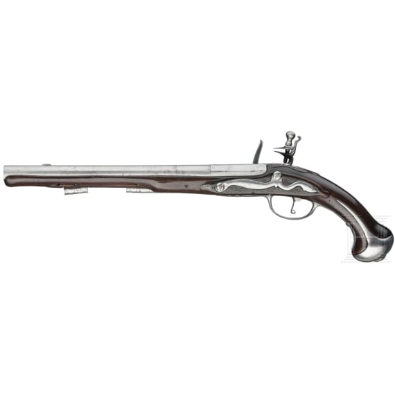 A cavalry flintlock pistol, Suhl, early 18th century