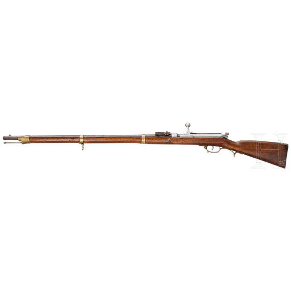 An M 1862 infantry rifle by Spandau, with bayonet