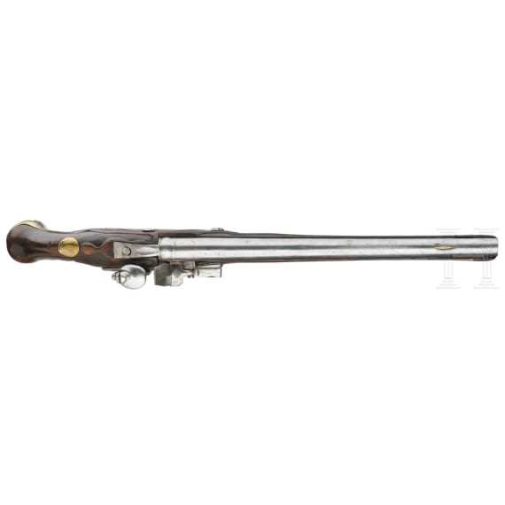 A flintlock pistol similar to the M 1742 Hussar pistol