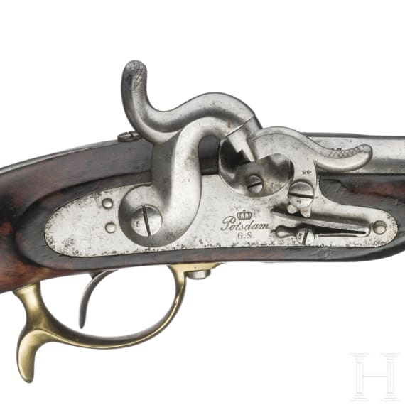 A cavalry percussion pistol M 1850 by Potsdam