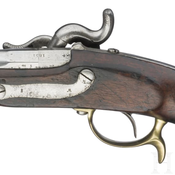A cavalry percussion pistol M 1850 by Potsdam