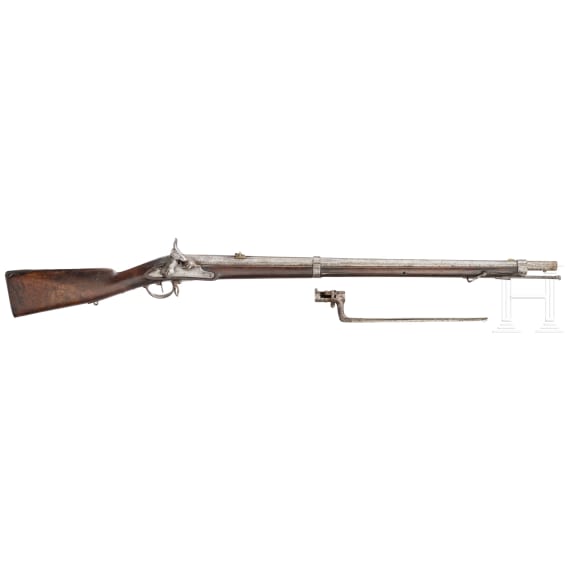 Aptiertes Perkussions-Sch&uuml;tzengewehr 1817/30, mit Bajonett, Oberndorf