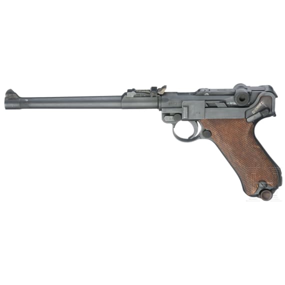 Lange Pistole 08, DWM, 1917, mit Leuchtvisier