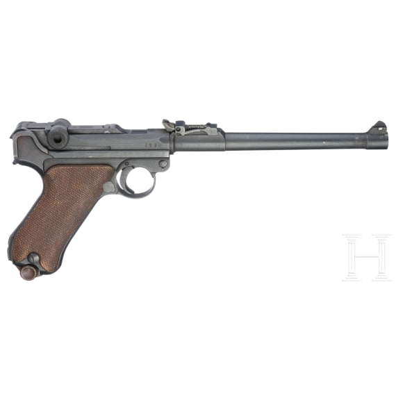 Lange Pistole 08, DWM, 1917, mit Leuchtvisier