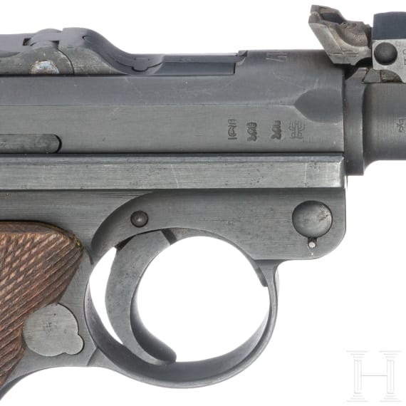 Lange Pistole 08, DWM, 1917, mit Leuchtvisier