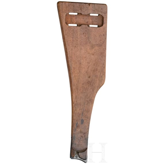 Lange Pistole 08, DWM 1917, mit Tasche und Brett