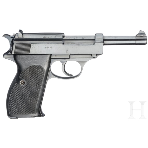 Walther Mod. P38 "Nullserie", zweite Variante, mit Koffertasche