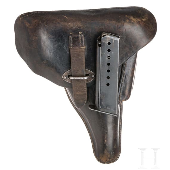 Walther Mod. P38 "Nullserie", zweite Variante, mit Koffertasche