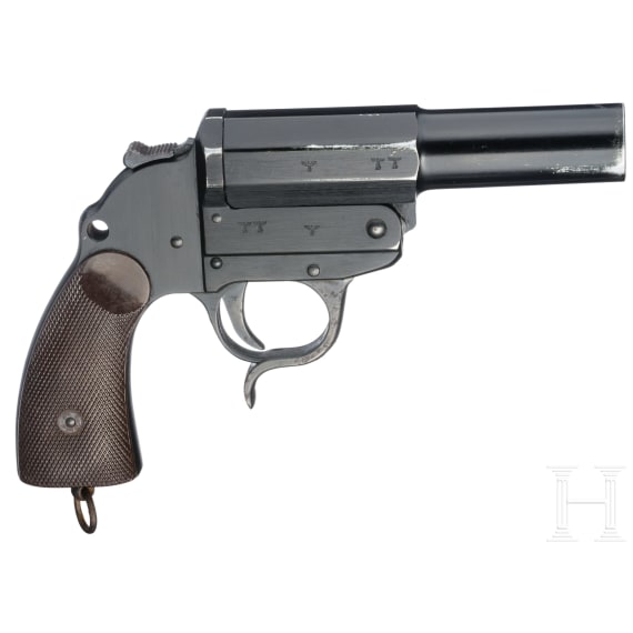 BLM Leuchtpistole Mod. Heer/1938, Code "S/237", mit Tasche