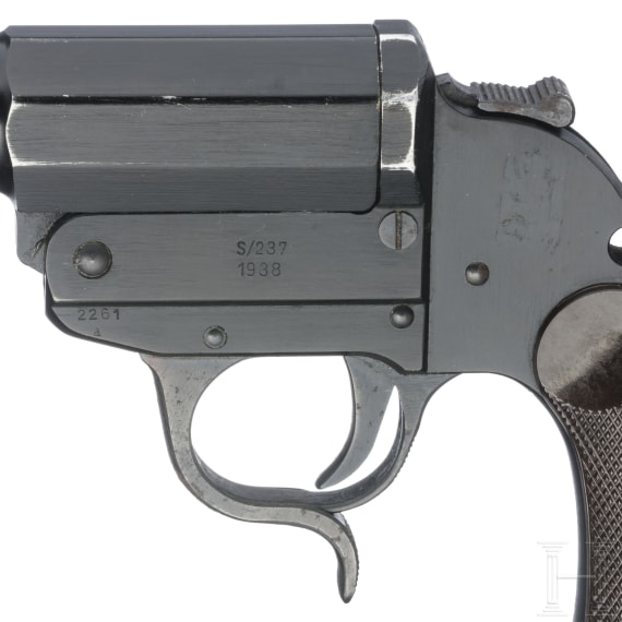 BLM Leuchtpistole Mod. Heer/1938, Code "S/237", mit Tasche