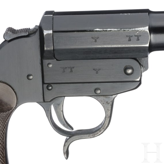 BLM Leuchtpistole Mod. Heer/1938, Code "S/237", mit Tasche
