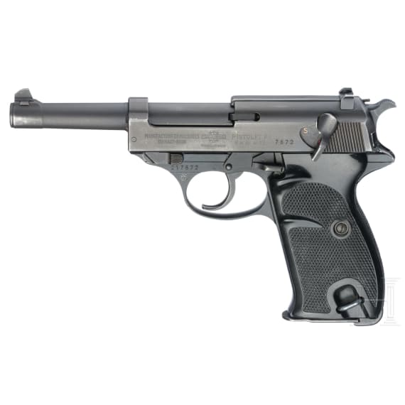 Manurhin Pistolet P 1, Polizei Westberlin, mit Tasche