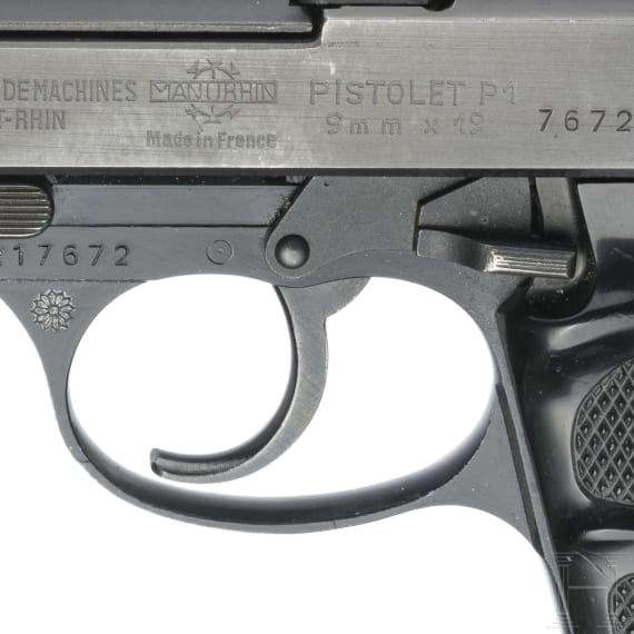 Manurhin Pistolet P 1, Polizei Westberlin, mit Tasche