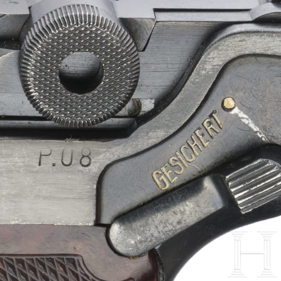 Mauser Pistole 08, Code "42 byf", (1942) Polizei