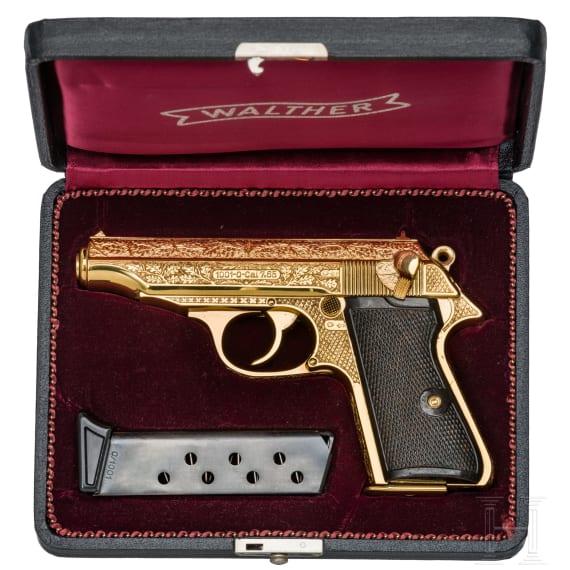 Walther Mod. PP 1001, Ehrengabe f&uuml;r Staatsg&auml;ste der DDR, in Kassette