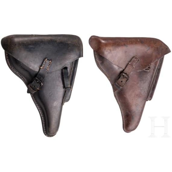 Two Luger holsters, WW II