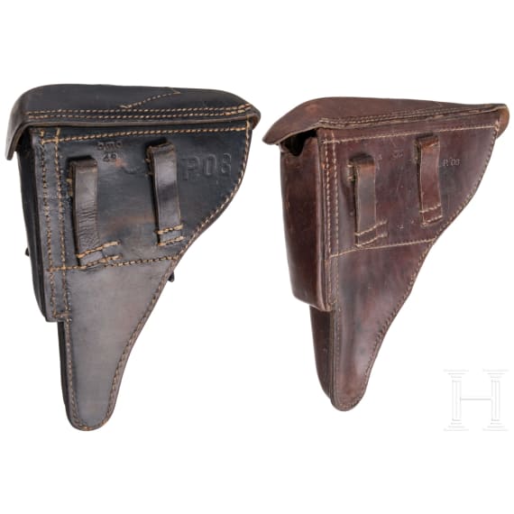 Two Luger holsters, WW II