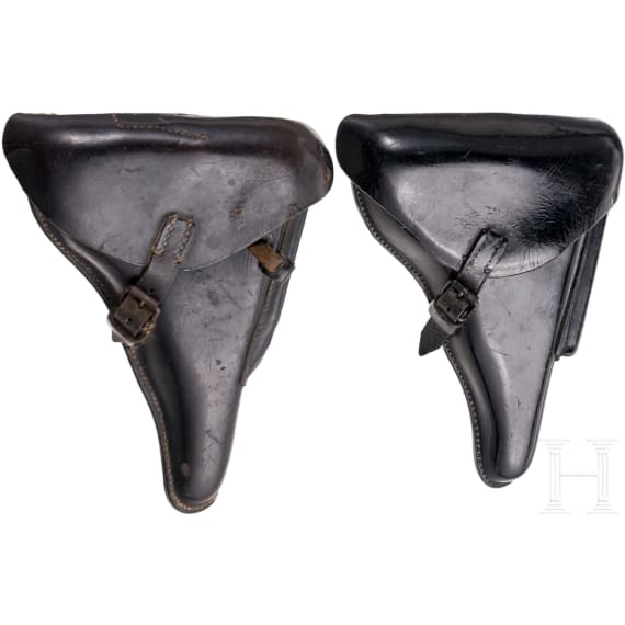 Two Luger holsters, WW II