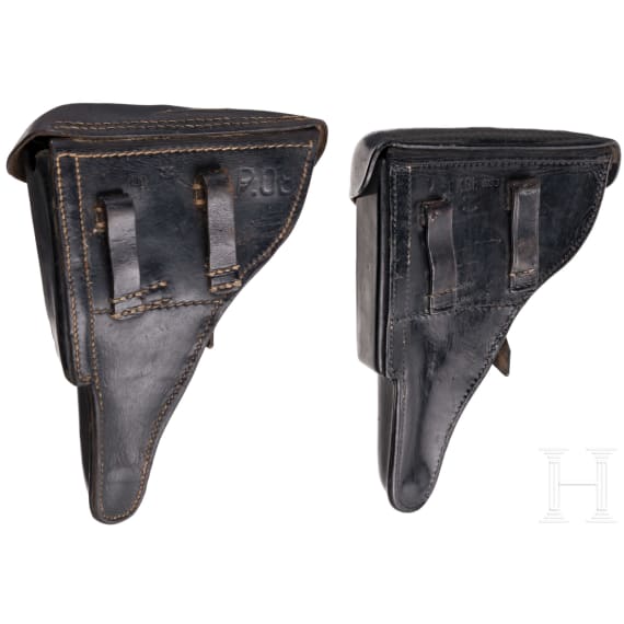 Two Luger holsters, WW II