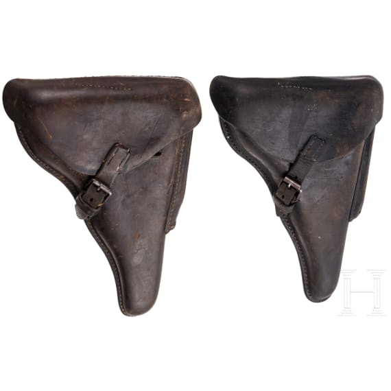 Two Luger holsters, WW II