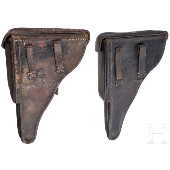 Two Luger holsters, WW II
