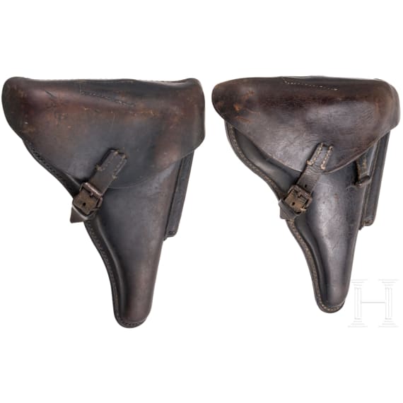 Two Luger holsters, WW II