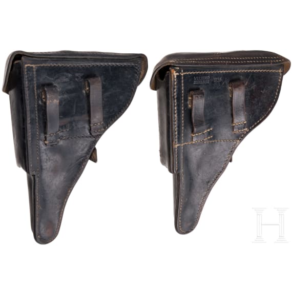 Two Luger holsters, WW II