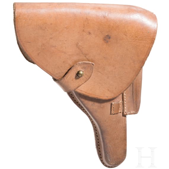 A Bulgarian military holster for a Luger