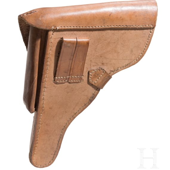 A Bulgarian military holster for a Luger