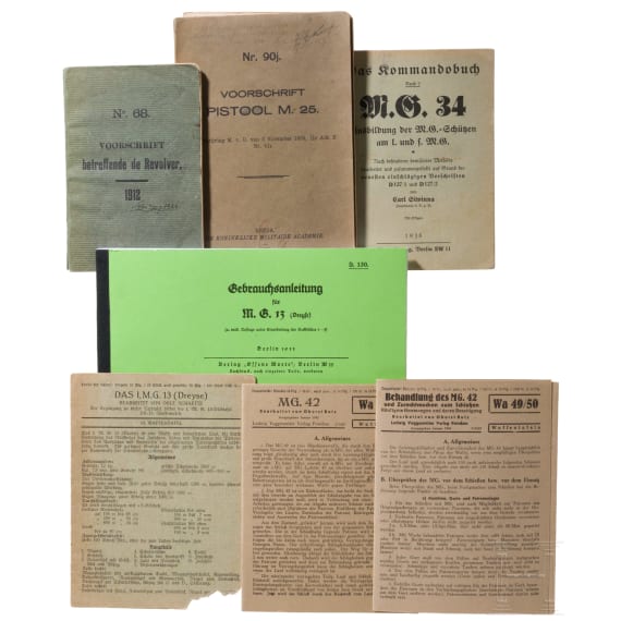 Sieben Waffenvorschriften, deutsch und holl&auml;ndisch