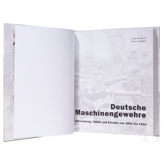 Zwei B&auml;nde "Deutsche Maschinengewehre " und "Vorschriften f&uuml;r Deutsche Maschinengewehre"