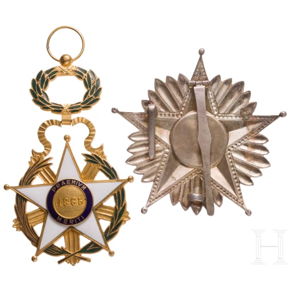 National Order of Merit (Orden Nacional al M&eacute;rito), 1st Class (Grand Cross) set, instituted in Paraguay in 1865