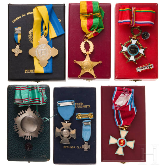 Group of six orders from the Central African Republic, Tunisia, Venezuela, Luxembourg, and Cameroon
