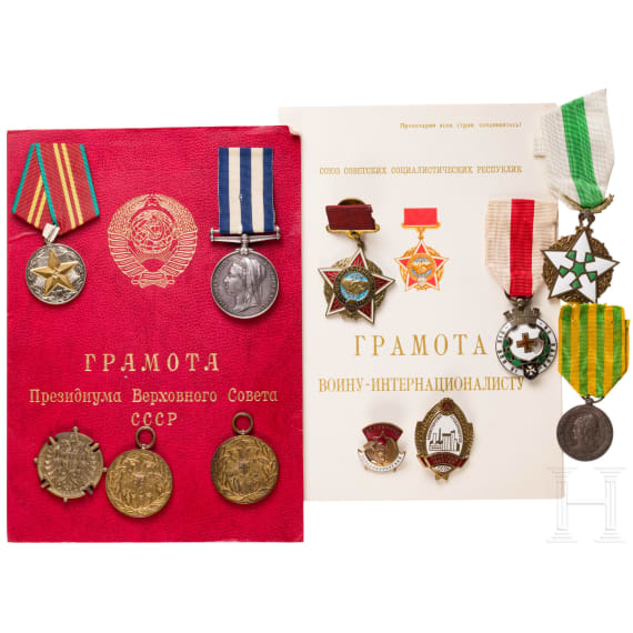 Eleven awards, including those from Great Britain, Russia, and Spain