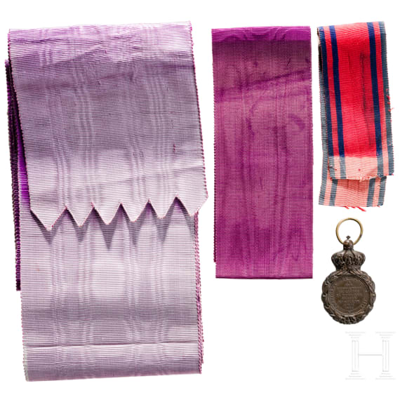 A French St Helena Medal and international medal ribbons