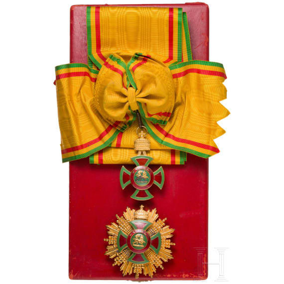 Order of Emperor Menelik II, 1st Class (Grand Cross) Set, Ethiopia